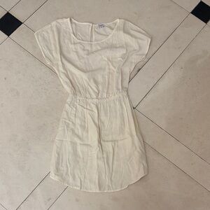 Splendid Cream Short Sleeve Dress